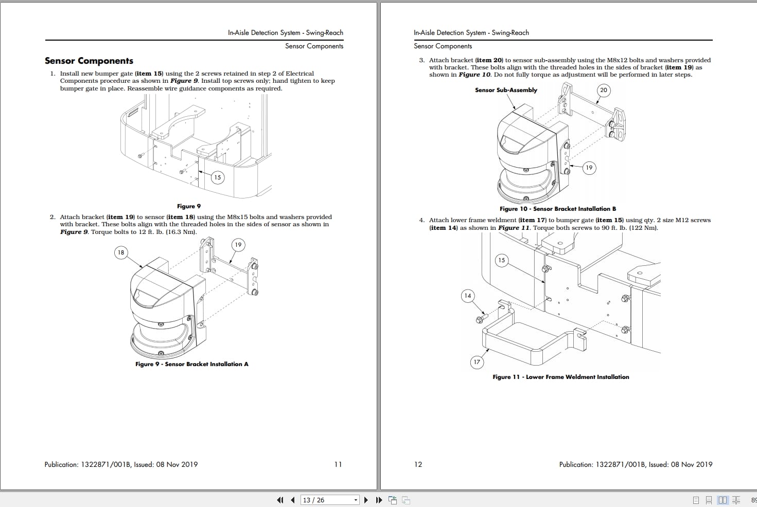 Raymond Lift Trucks In Aisle Detection System Installation and Maintenance Instructions (3)