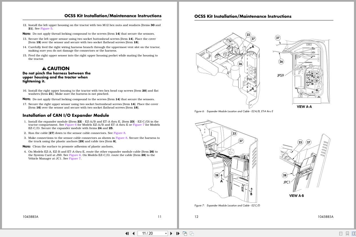 Raymond Lift Trucks Operator Compartment Sensor System OCSS Installation Manuals (2)