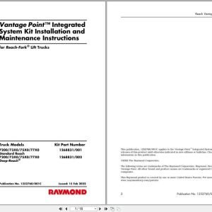 Raymond Lift Trucks Vantage Point Installation Manual (1)