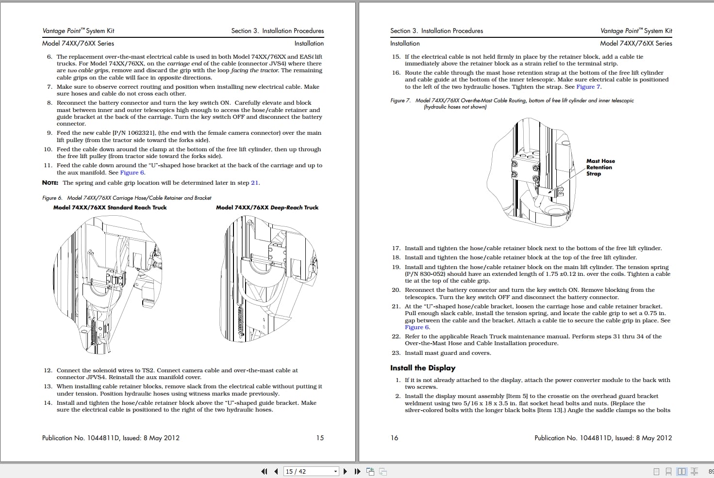 Raymond Lift Trucks Vantage Point Installation Manual (3)