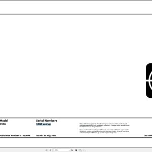 Raymond Orderpicker 5200 Electrical Schematic 1123009B 2015 (1)