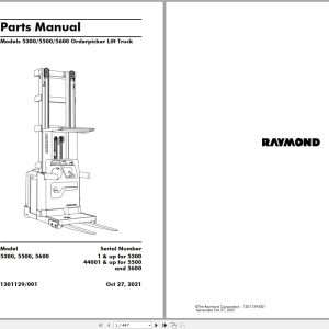 Raymond Orderpicker 5300 5500 5600 Parts Manual 1301129001 2021 (1)