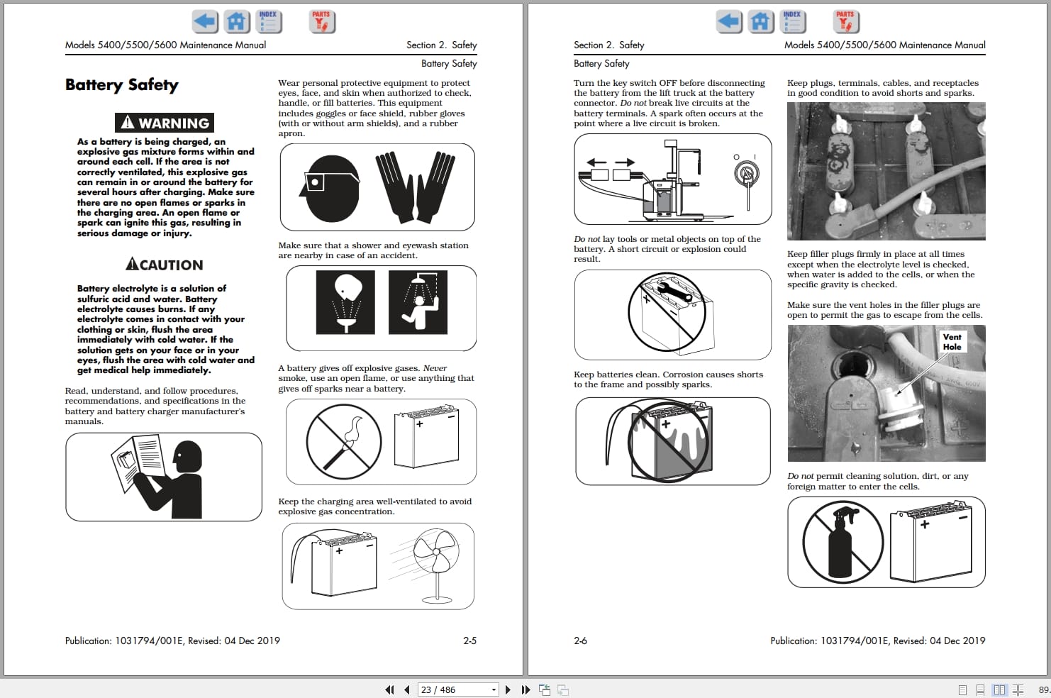 Raymond Orderpicker 5400 5500 5600 Maintenance Manual 1031794001E 2019 (2)