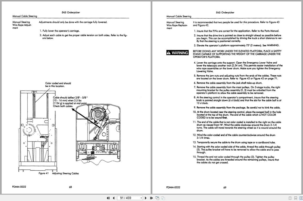 Raymond Orderpicker EASi Maintenance Manual PDMM 0032 (2)
