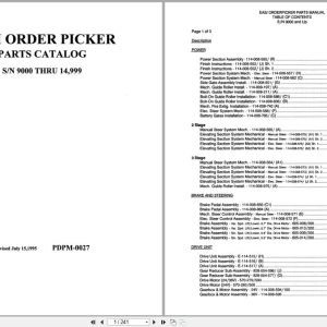 Raymond Orderpicker EASi Parts Manual PDPM 0027 (1)