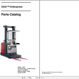 Raymond Orderpicker EASi Parts Manual PDPM 0193 (1)