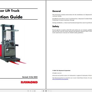 Raymond Orderpicker Installation Guide (1)