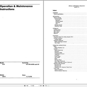 Raymond Pallet Truck 019 Operation and Maintenance Instructions PDSS 0010 (1)