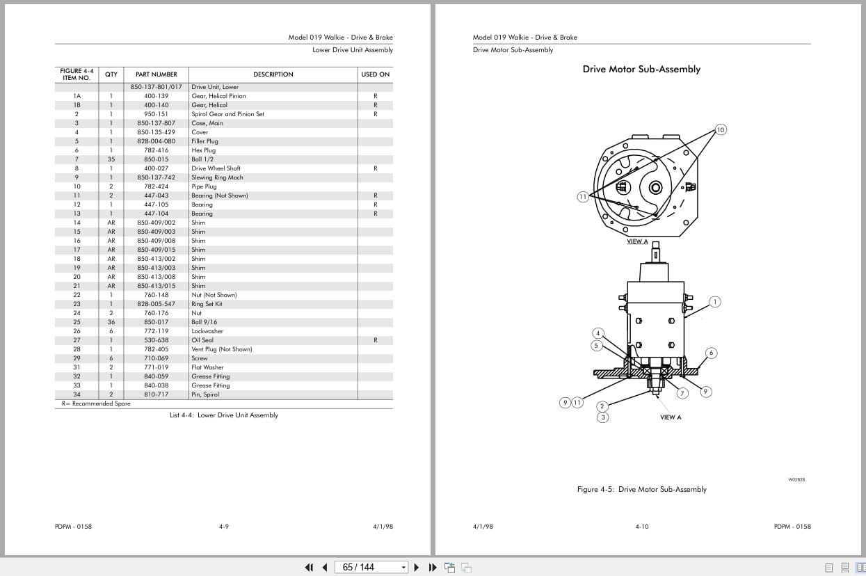 Raymond Pallet Truck 019 Parts Catalog PDPM 0158 (3)