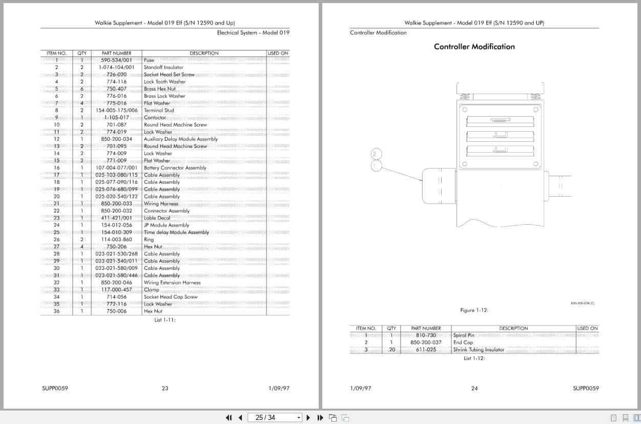 Raymond Pallet Truck 019 Parts Catalog PDSS 0059 (3)
