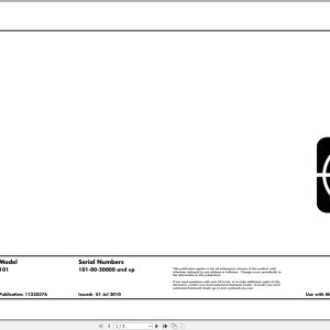 Raymond Pallet Truck 101 Electrical Schematic 1123037A 2010 (1)