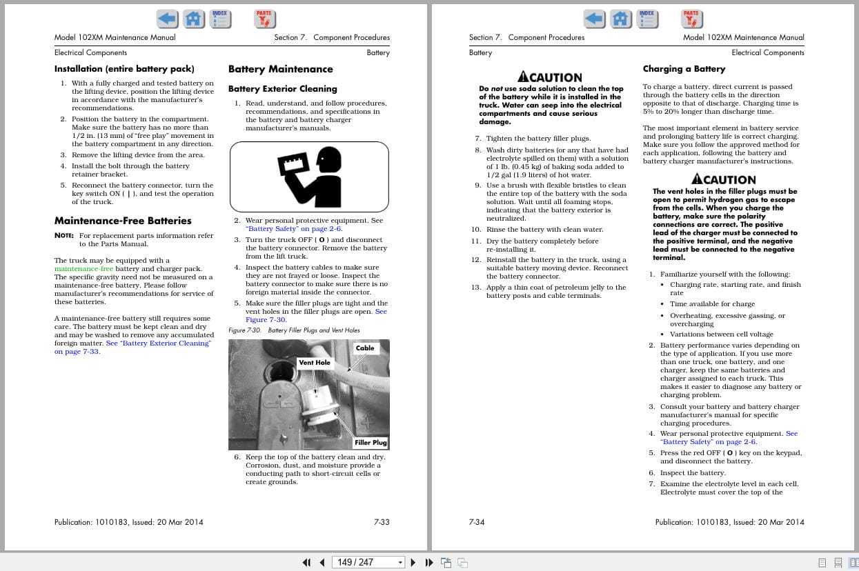Raymond Pallet Truck 102XM Maintenance Manual 1010183 2014 (2)
