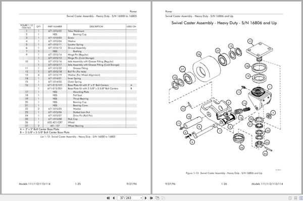 Raymond Pallet Truck 111 112 113 114 Parts Catalog PDPM-0010 Raymond Pallet Truck 111 112 113 114 Parts Catalog Pdpm 0010 (2)