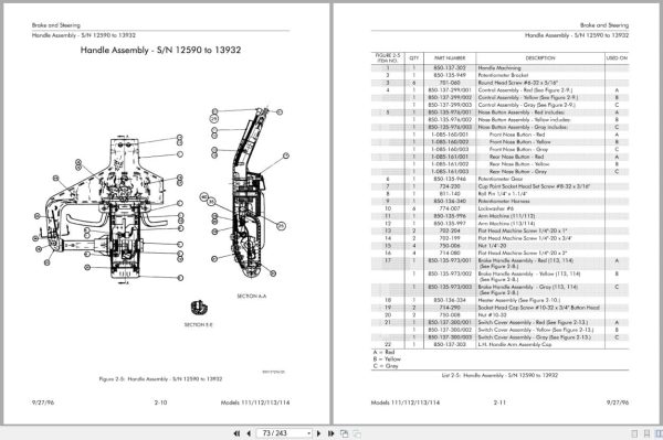 Raymond Pallet Truck 111 112 113 114 Parts Catalog PDPM-0010 Raymond Pallet Truck 111 112 113 114 Parts Catalog Pdpm 0010 (3)