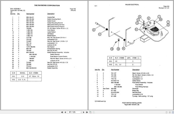 Raymond Pallet Truck 111 112 113 114 Parts Catalog PDPM-0126 Raymond Pallet Truck 111 112 113 114 Parts Catalog Pdpm 0126 (3)