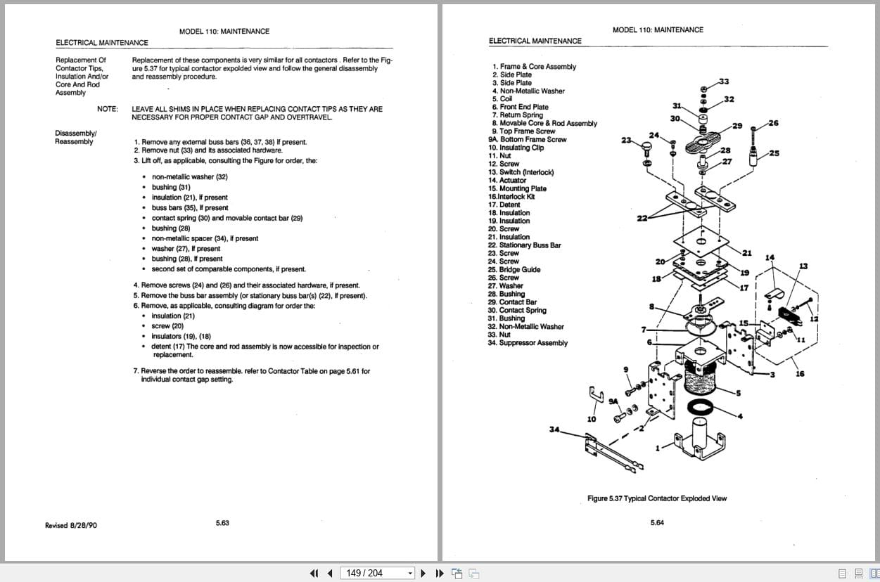 Raymond Pallet Truck 111F to 114 TOW Operation Maintenance Instructions PDMM0003 (3)