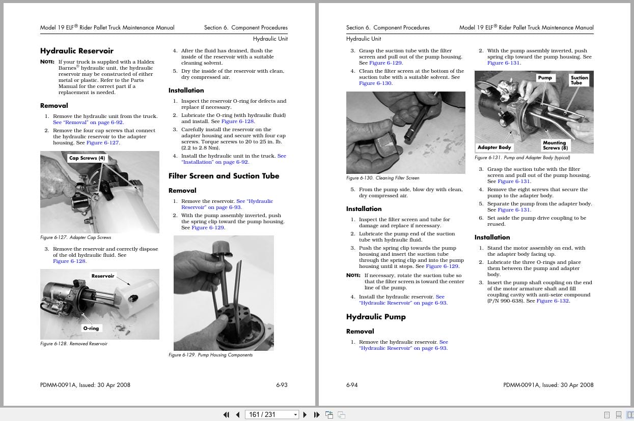 Raymond Pallet Truck 19ELF Maintenance Manual PDMM 0091A (2)