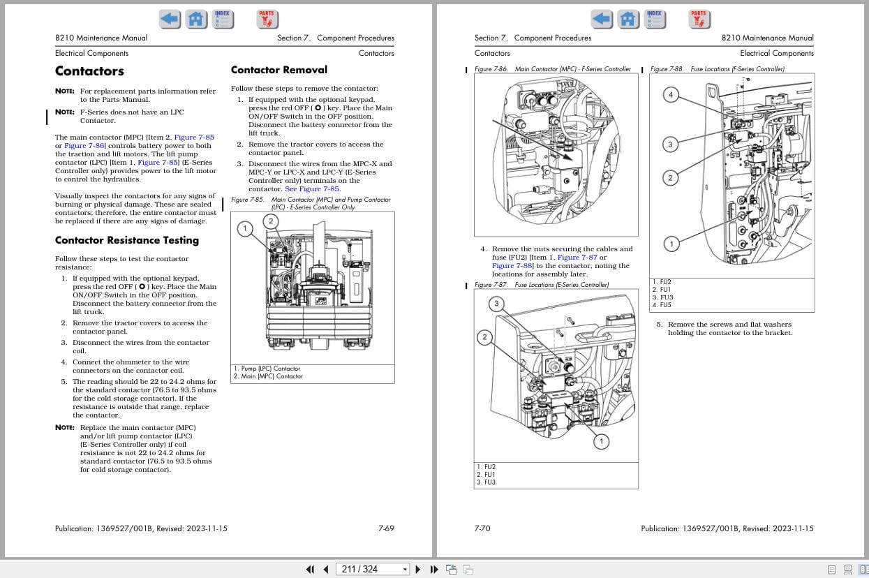 Raymond Pallet Truck 8210 Maintenance Manual 1369527001B 2023 (3)