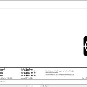 Raymond Pallet Truck 8300 8400 8500 8600 Electrical Schematic 1123028C 2012 (1)