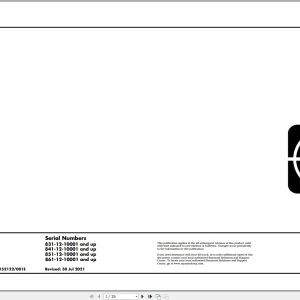 Raymond Pallet Truck 8310 8410 8510 8610 Electrical Schematic 1152122001E 2021 (1)