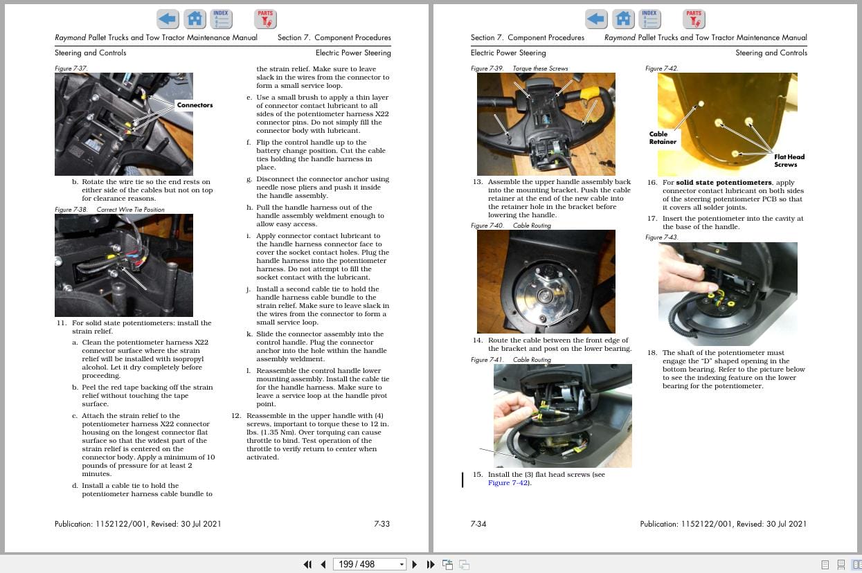 Raymond Pallet Truck 8310 8410 8510 8610 Maintenance Manual 1152122001E 2021 (2)