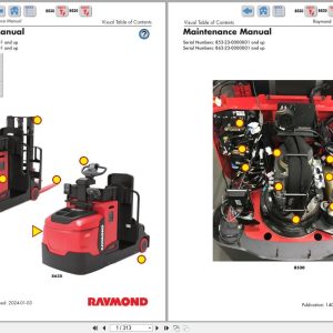 Raymond Pallet Truck 8530 8630 Maintenance Manual 1408373001A 2024 (1)