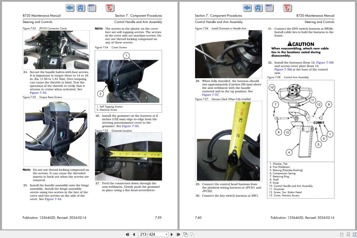 Raymond Pallet Truck 8720 Maintenance Manual 1236462D 2024 (2)