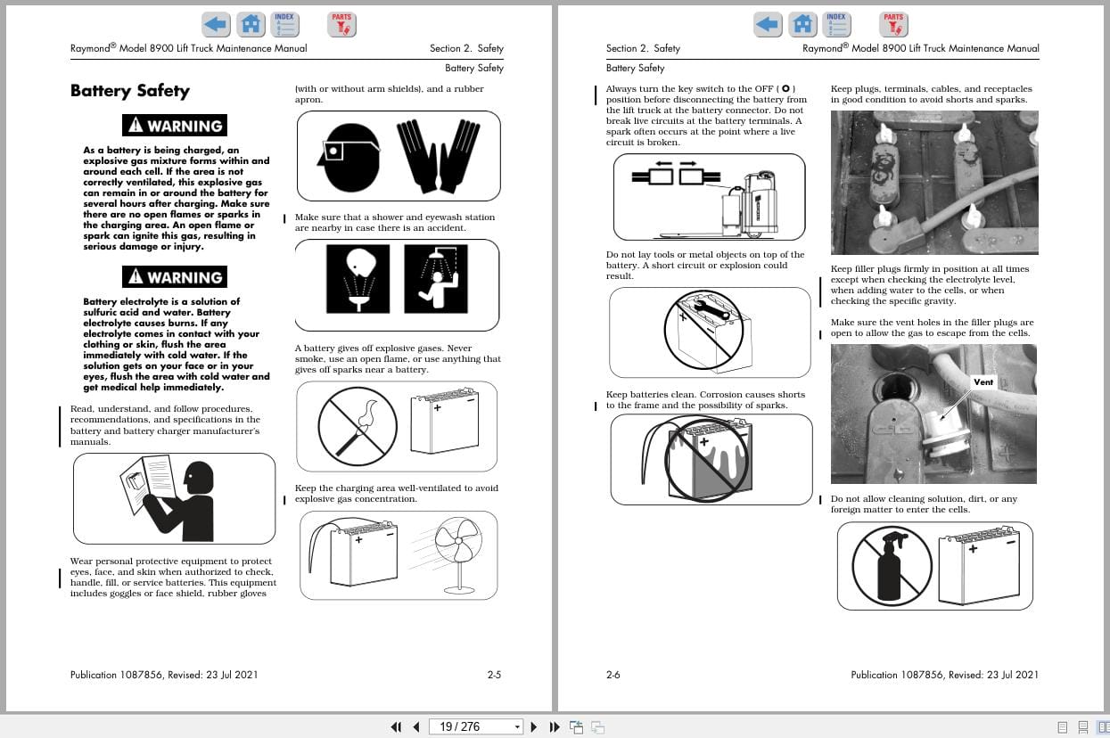 Raymond Pallet Truck 8900 Maintenance Manual 1087856E 2021 (2)