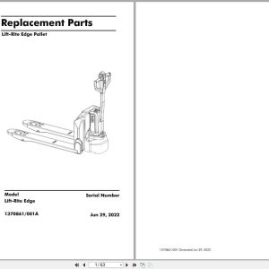 Raymond Pallet Truck EDGE Parts Manual 1370861001A 2022 (1)