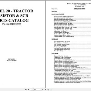 Raymond Reach 20 Parts Catalog PDPM 0081 (1)