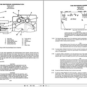 Raymond Reach 20 Scr Operation Maintenance Manual Mm 63 (3)