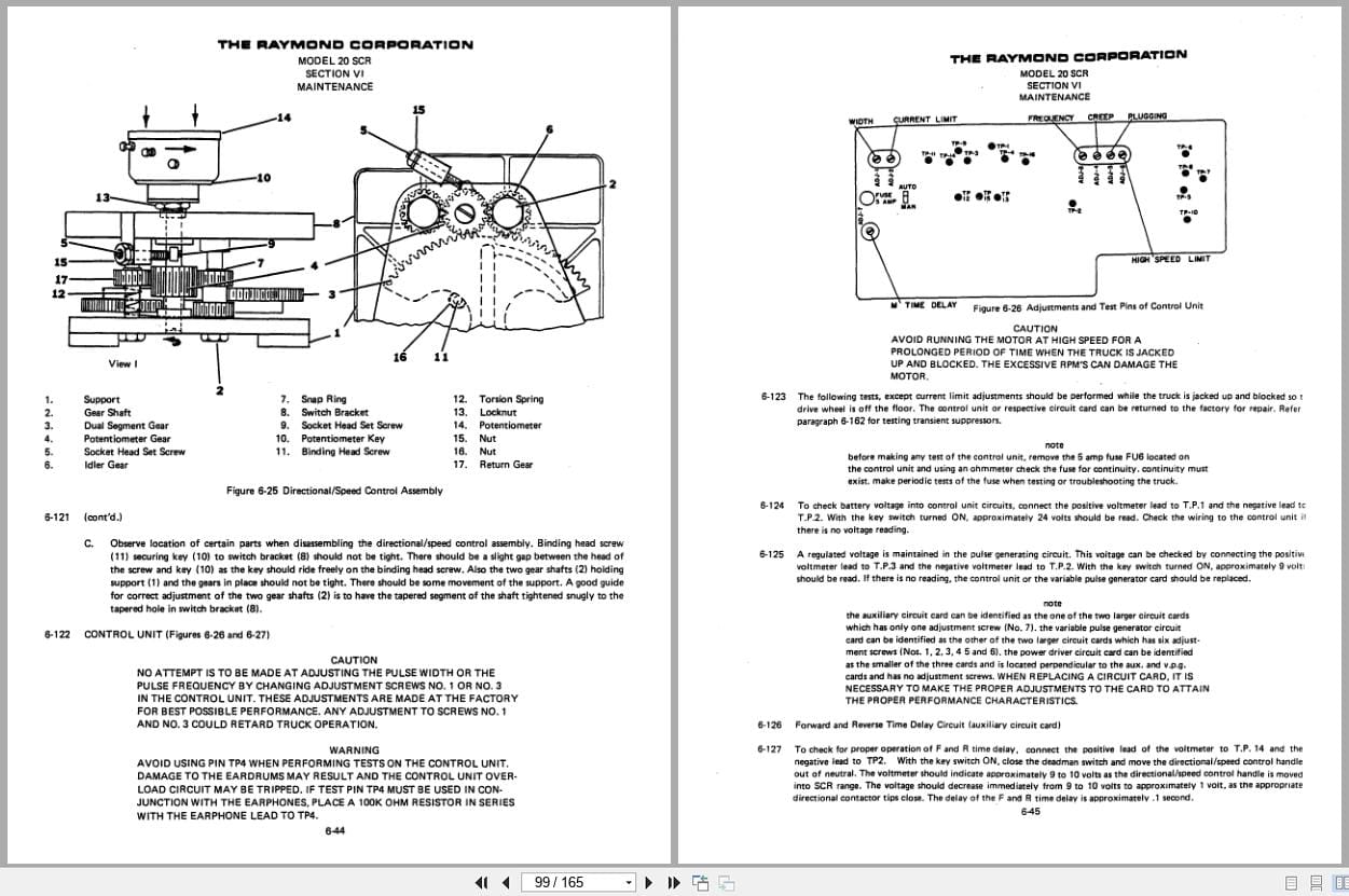 Raymond Reach 20 SCR Operation Maintenance Manual MM 63 (3)