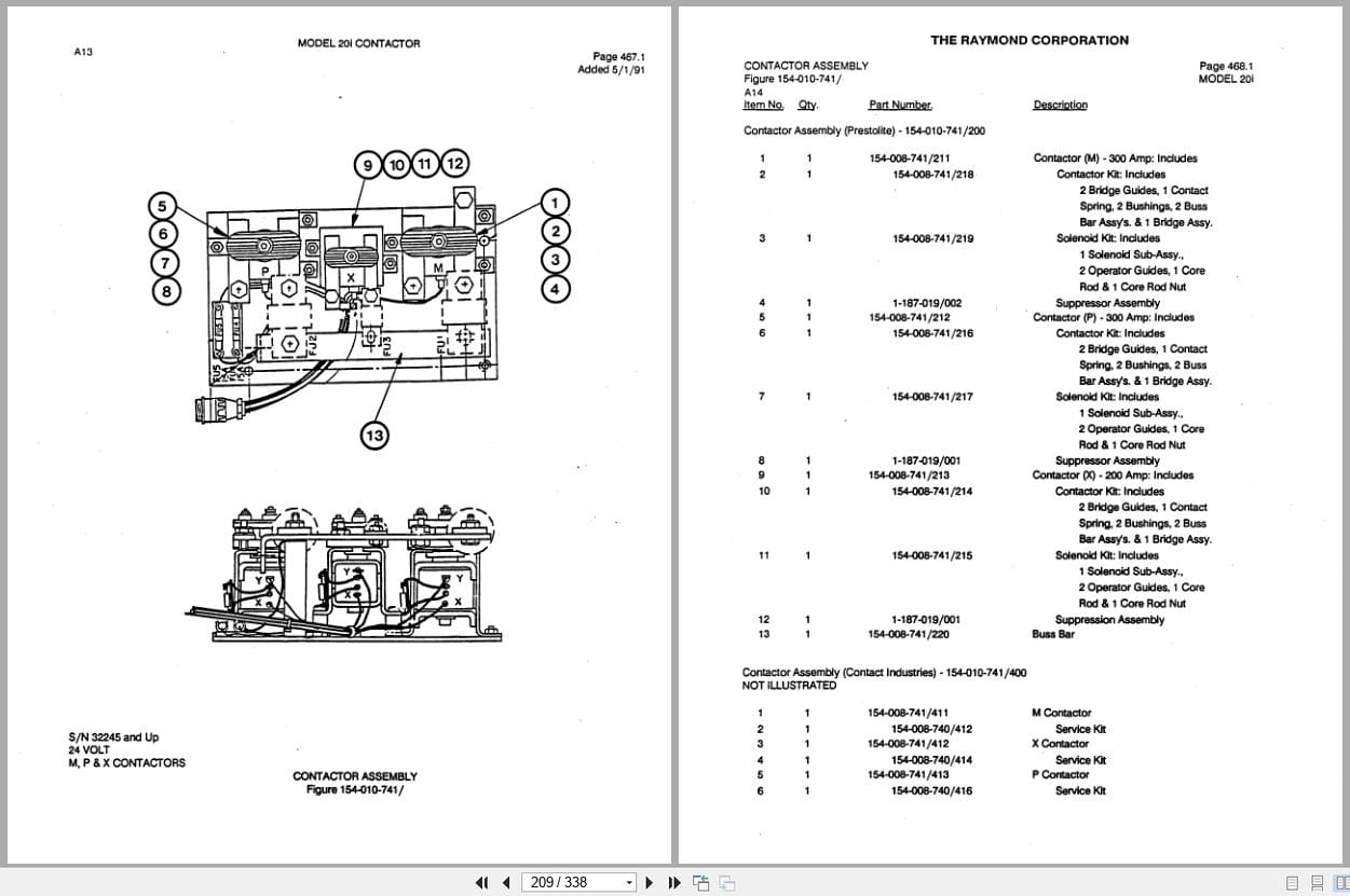 Raymond Reach 20i Parts Catalog PDPM 0043 (2)