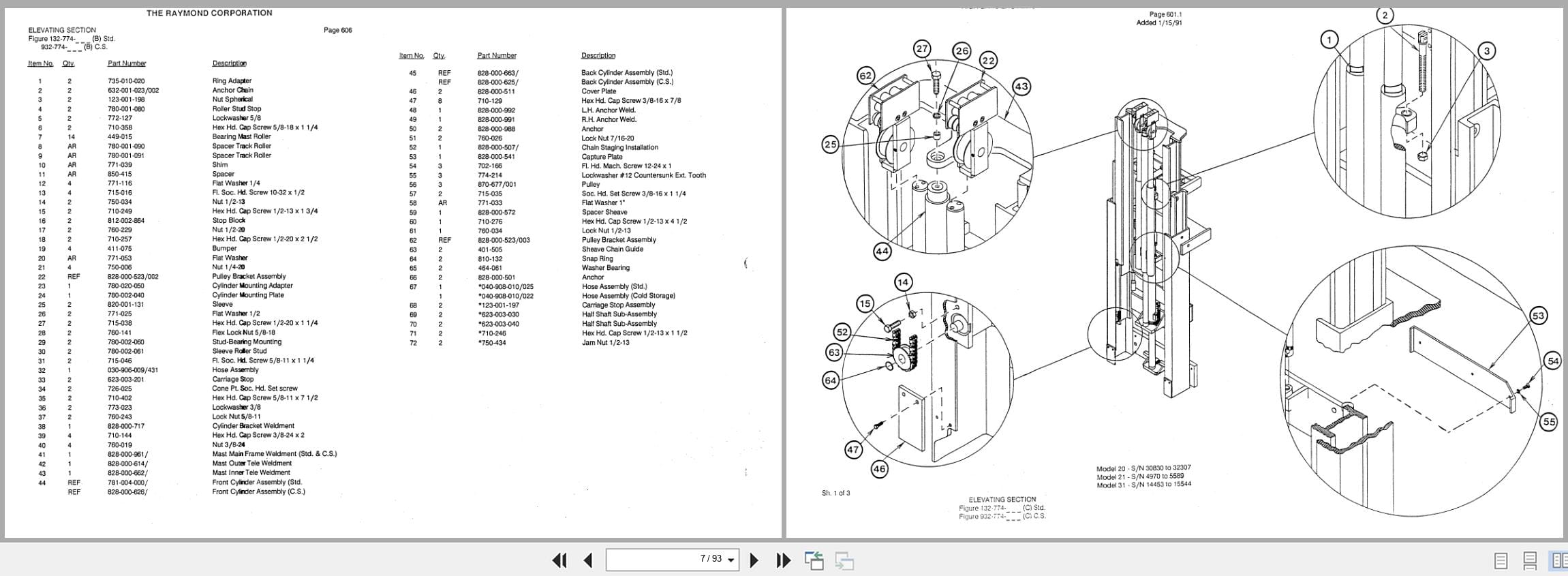 Raymond Reach 4D R30TT High Efficiency Mast 15 Parts Catalog PDMM 0005 (2)