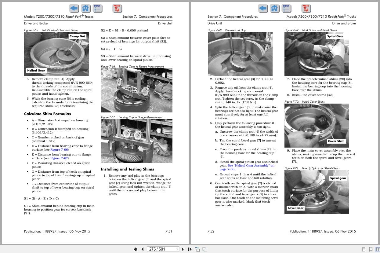Raymond Reach 7200 7300 7310 Maintenance Manual 1188937A 2015 (2)