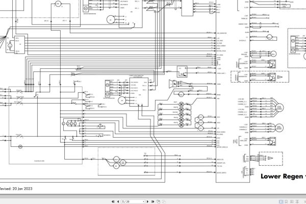 Raymond Reach 7500 7520 Hydraulic Electrical Schematic 1252757B 2023 (2)