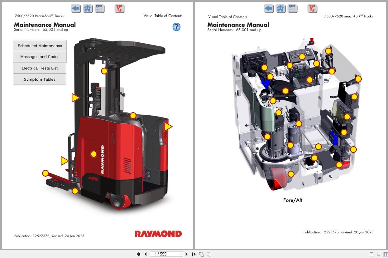 Raymond Reach 7500 7520 Maintenance Manual 1252757B 2023 (1)