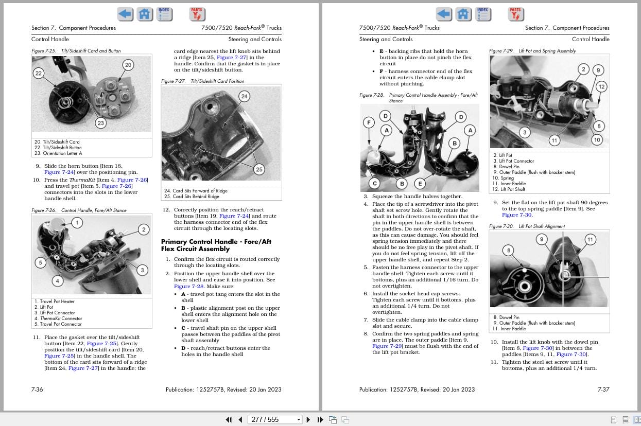 Raymond Reach 7500 7520 Maintenance Manual 1252757B 2023 (2)