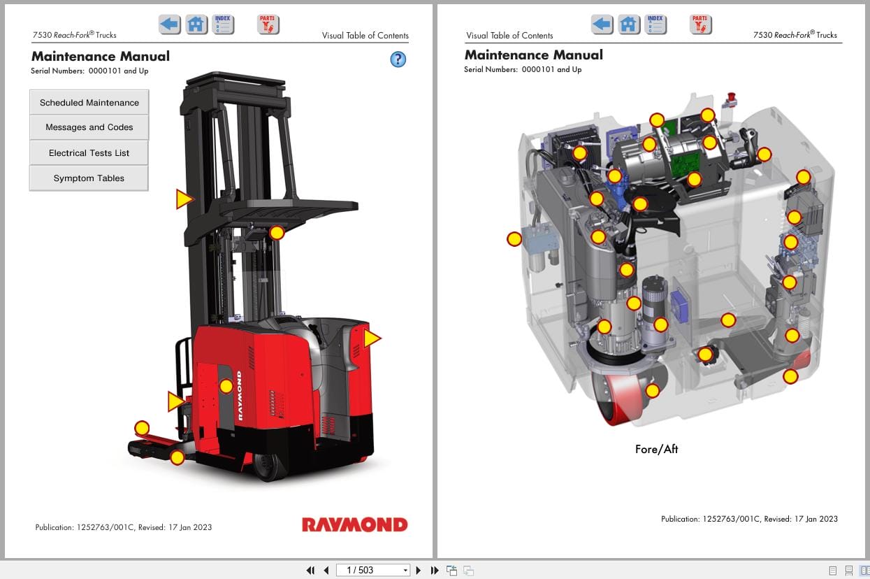 Raymond Reach 7530 Maintenance Manual 1252763001C 2023 (1)