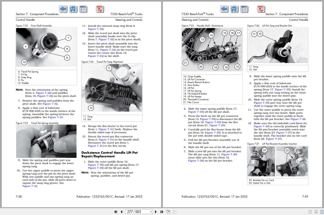 Raymond Reach 7530 Maintenance Manual 1252763001C 2023 (2)