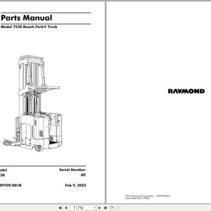 Raymond Reach 7530 Parts Manual 1309709001B 2023 (1)