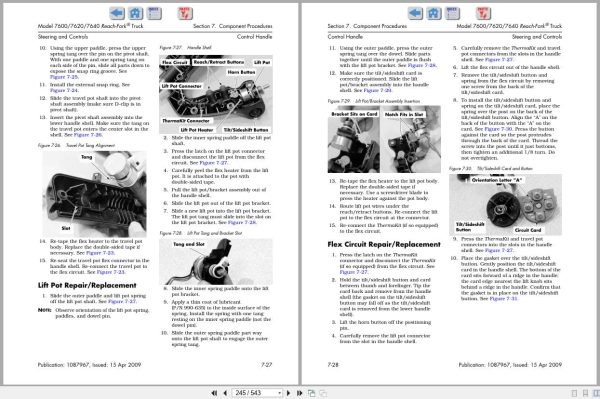 Raymond Reach 7600 7620 7640 Maintenance Manual 1087967 2009 (2)