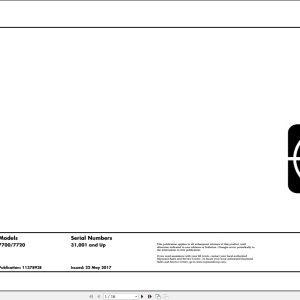 Raymond Reach 7700 7720 Hydraulic Electrical Schematic 1137893E 2017 (1)