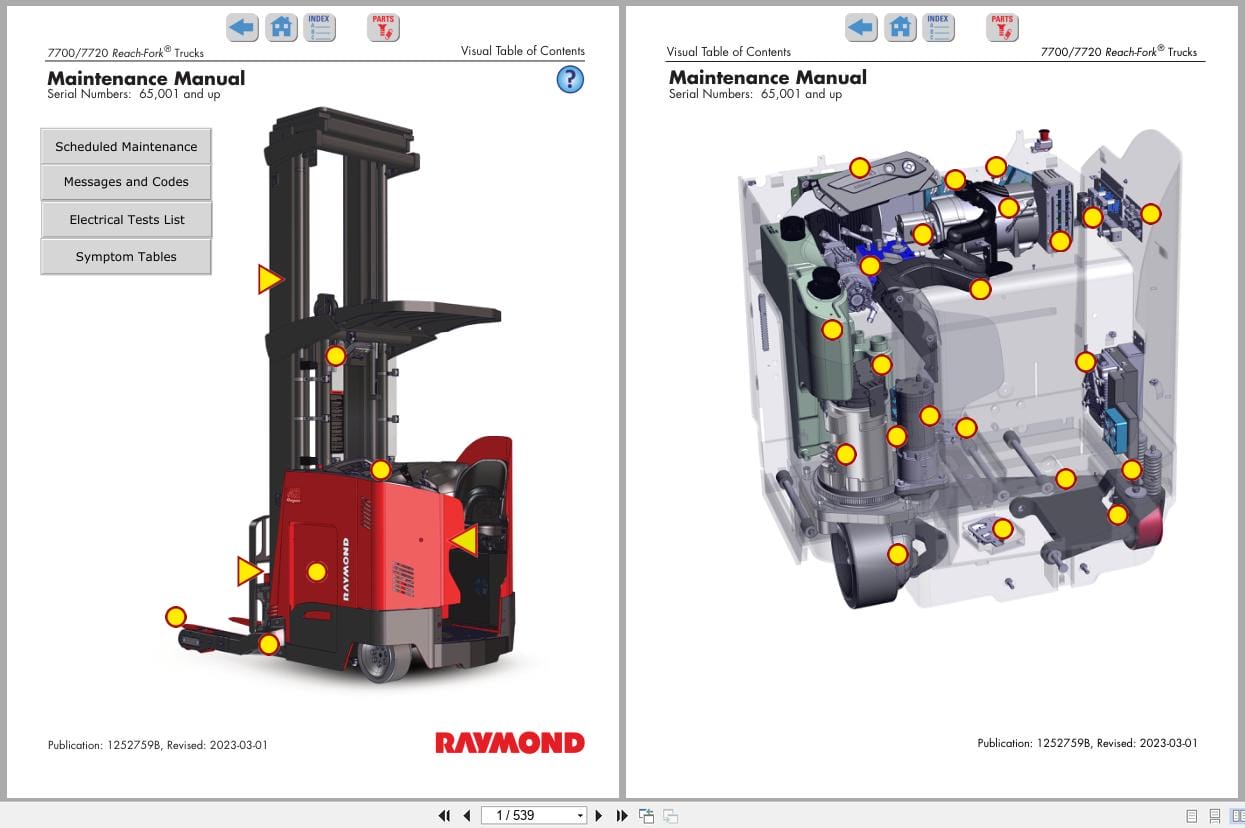 Raymond Reach 7700 7720 Maintenance Manual 1252759B 2023 (1)