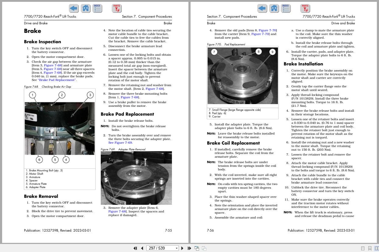 Raymond Reach 7700 7720 Maintenance Manual 1252759B 2023 (2)