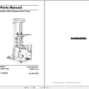 Raymond Reach 7700 7720 Parts Manual 1137891B 2023 (1)