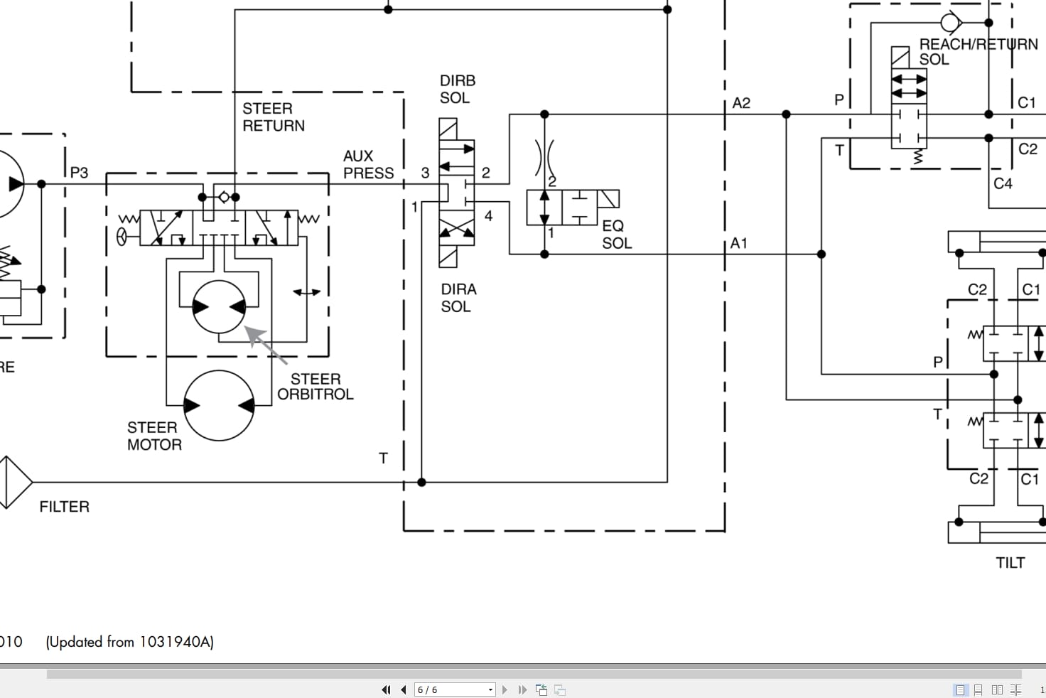 Raymond Reach EASi Hydraulic Electrical Schematic 1122987A 2010 (3)