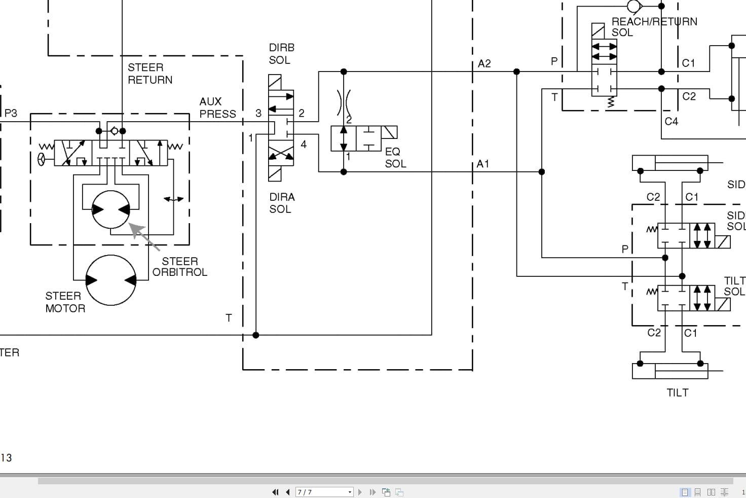 Raymond Reach EASi Hydraulic Electrical Schematic 1122989B 2013 (3)