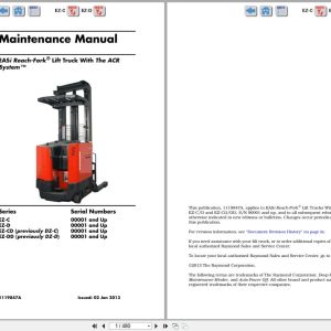Raymond Reach EASi Maintenance Manual 1119847A 2013 (1)