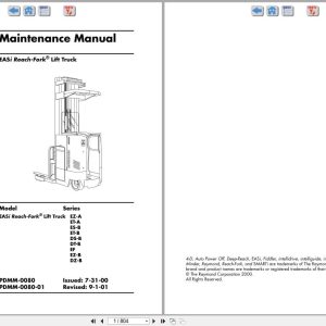 Raymond Reach EASi Maintenance Manual PDMM 0080 (1)